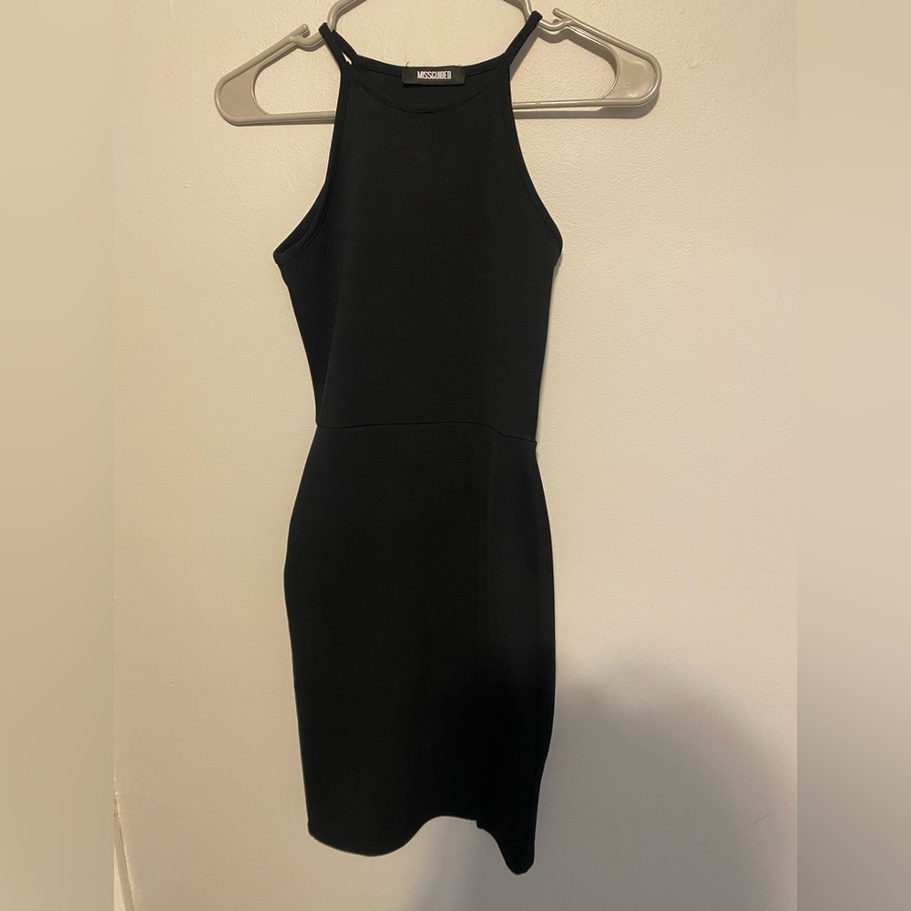 Missguided Black Bodycon Mini Dress